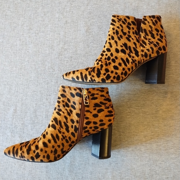 Franco Sarto Womens L-Nest Camel Hair Pointed Toe Ankle Boots Size 8 - Picture 2 of 16